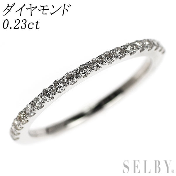 K18WG Diamond Ring 0.23ct Half Eternity