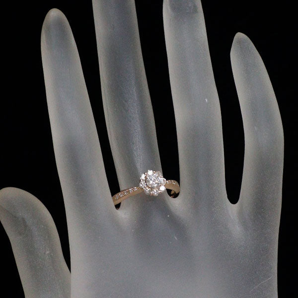 K18PG ダイヤモンド リング 0.287ct D0.40ct