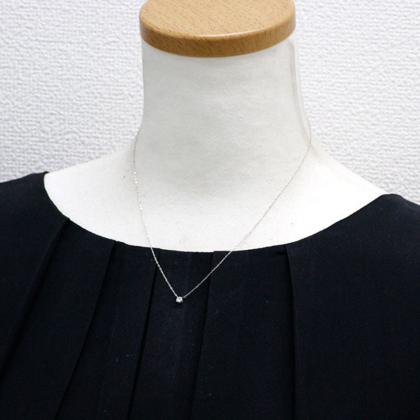 Pt900/ Pt850 ダイヤモンド ペンダントネックレス 0.10ct