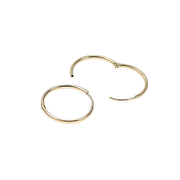 新品 K10YG ピアス 【エスコレ】 フープ