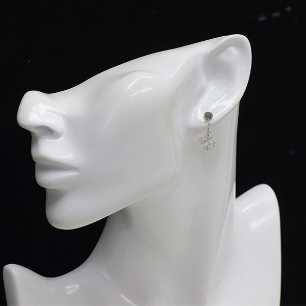 新品 K10WG アクアマリン ピアス 【エスコレ】