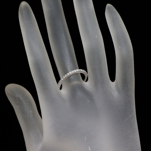 K18WG diamond ring 0.28ct half eternity
