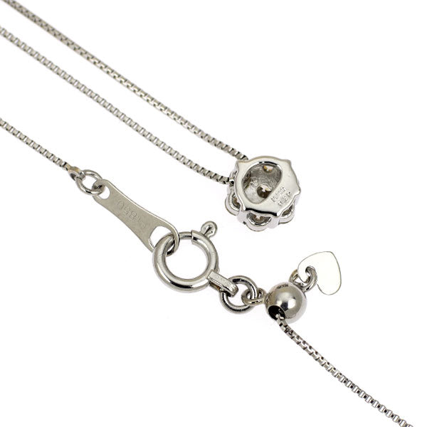 Pt900/ Pt850 H&C Diamond Pendant Necklace 0.20ct
