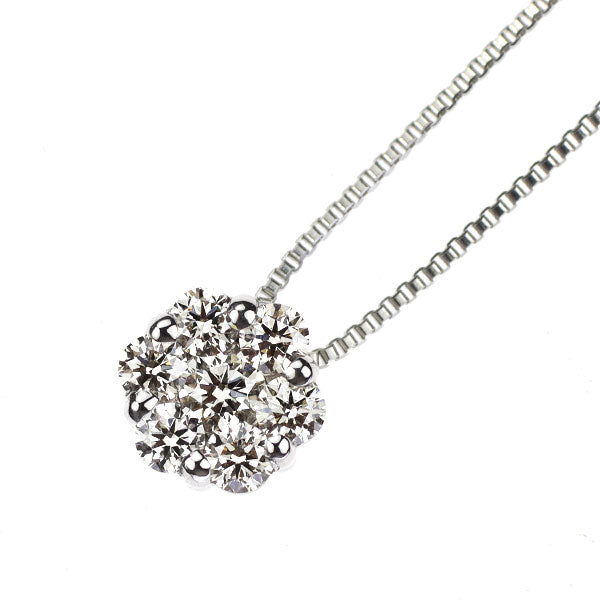Pt900/ Pt850 H&C Diamond Pendant Necklace 0.20ct