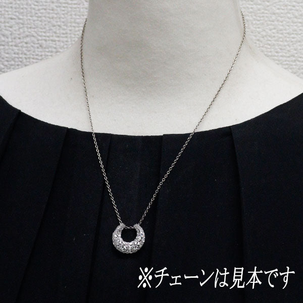 K18WG ダイヤモンド ペンダントトップ 0.50ct