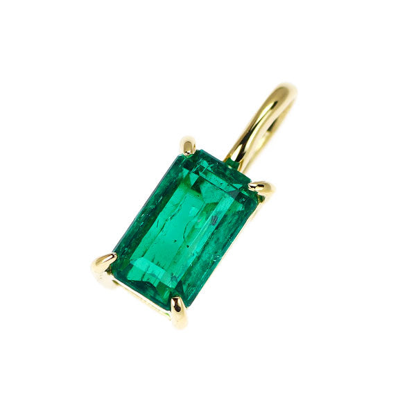 K18YG エメラルド ペンダントトップ 0.62ct
