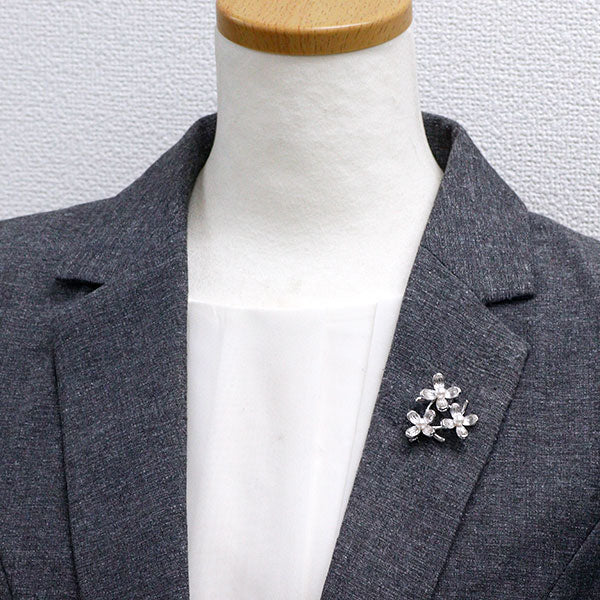 Mikimoto SV Akoya Pearl Brooch Flower Diameter approx. 4.5-4.8mm
