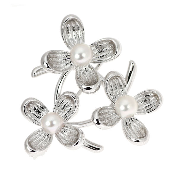 Mikimoto SV Akoya Pearl Brooch Flower Diameter approx. 4.5-4.8mm