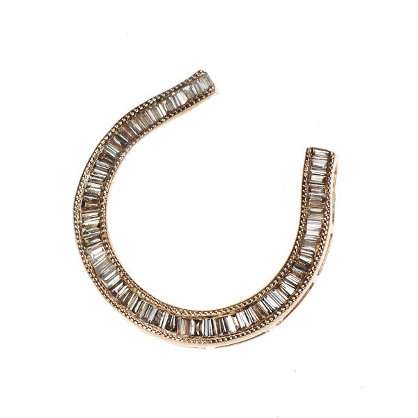 GSTV K18PG Diamond Pendant Top 0.50ct Horseshoe/Horseshoe