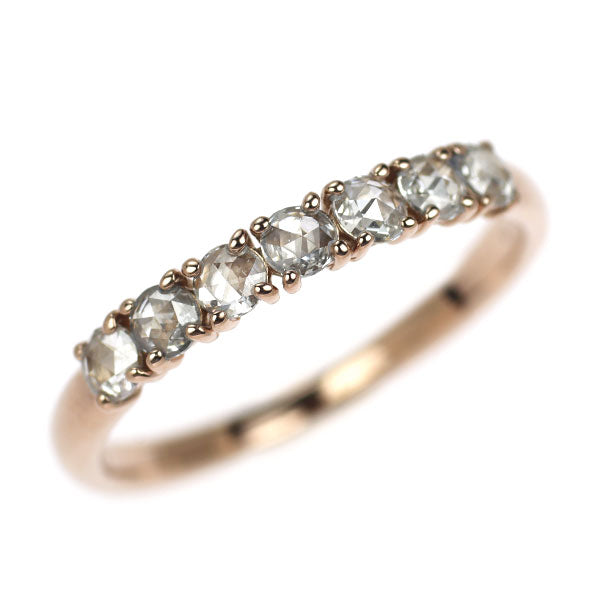 K18PG ローズカット ダイヤモンド リング 0.26ct