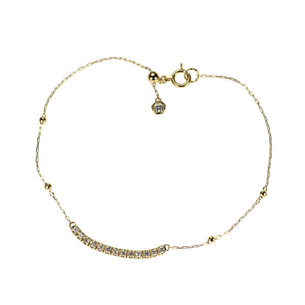 wish upon a star K18YG ダイヤモンド ブレスレット D0.16ct 0.050ct