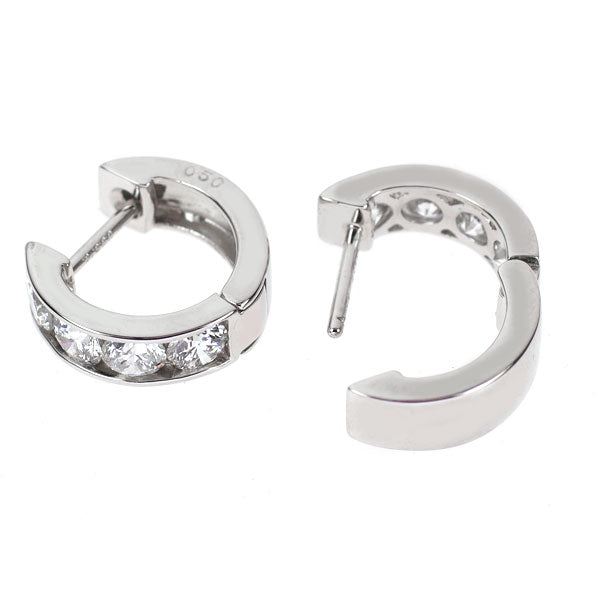 Pt900 Diamond Earrings 1.00ct Hoop