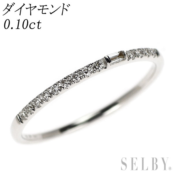 K18WG ダイヤモンド リング 0.10ct