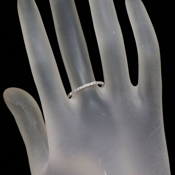 K18WG ダイヤモンド リング 0.10ct