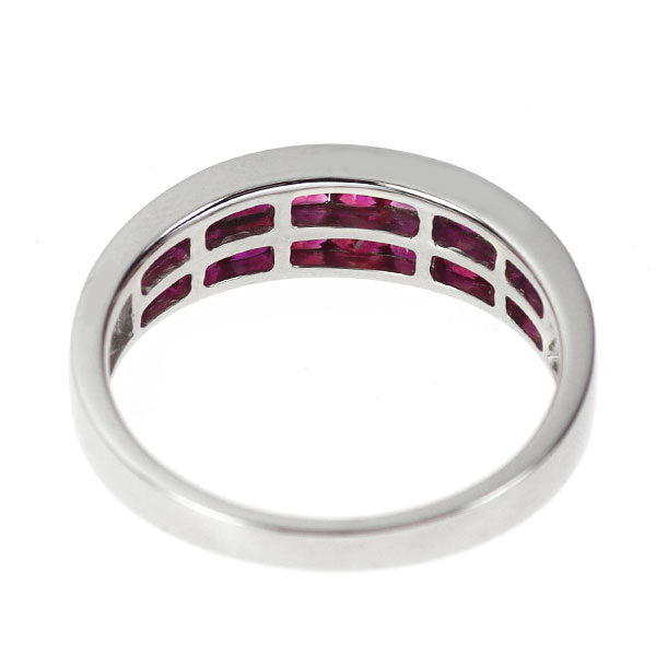 Pt950 ルビー リング 2.00ct ミステリーセッティング