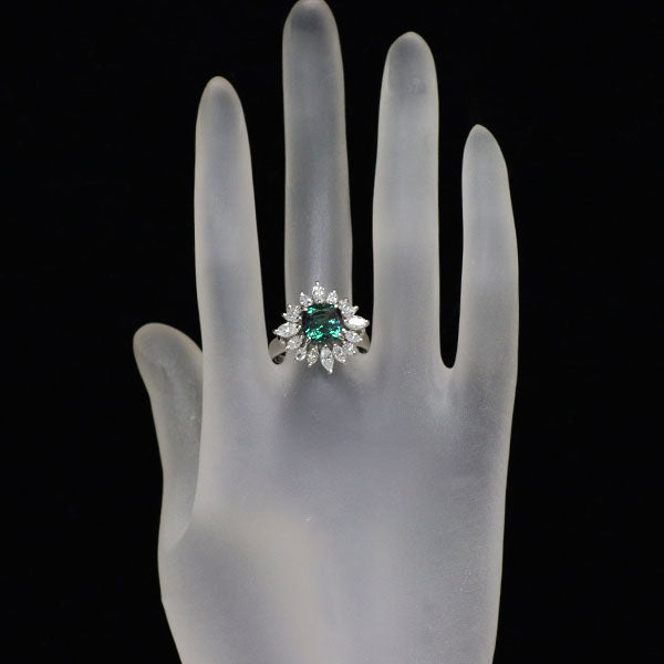 Cresembere Pt900 Recrystallized Alexandrite Diamond Ring 2.84ct D1.50ct