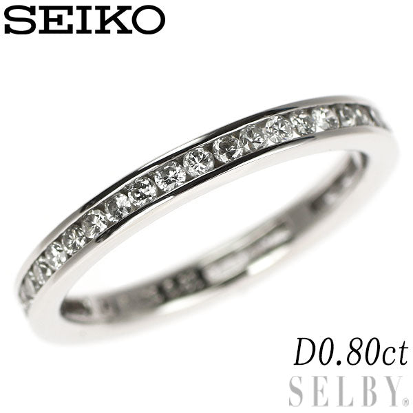 セイコー Pt900 ダイヤモンド リング 0.80ct フルエタニティ