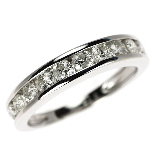 Pt950 ダイヤモンド リング 0.75ct ハーフエタニティ