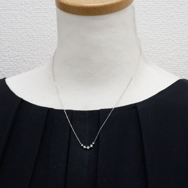 Pt900/ Pt850 ダイヤモンド ペンダントネックレス 0.30ct