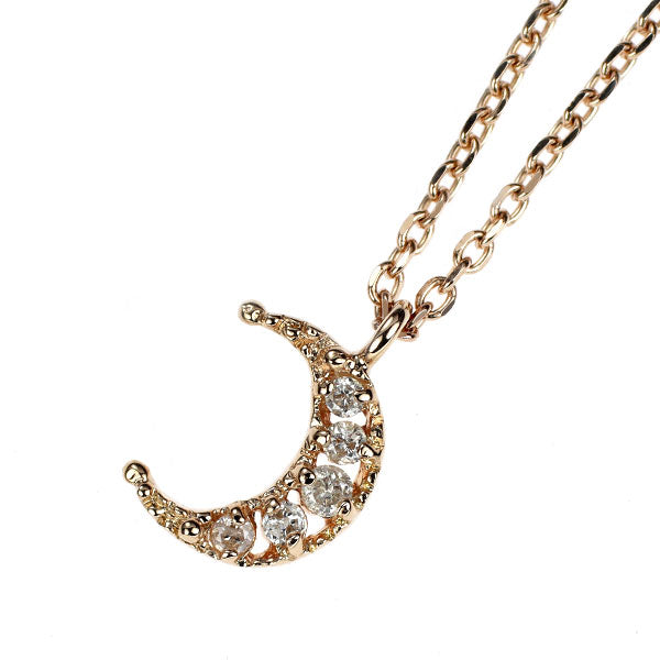 Nojes K10PG Diamond Pendant Necklace Month