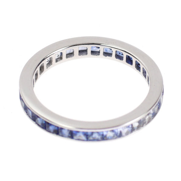 K18WG サファイア リング 1.65ct フルエタニティ