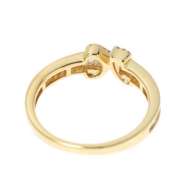 K18YG ダイヤモンド リング 0.30ct イニシャル「K」