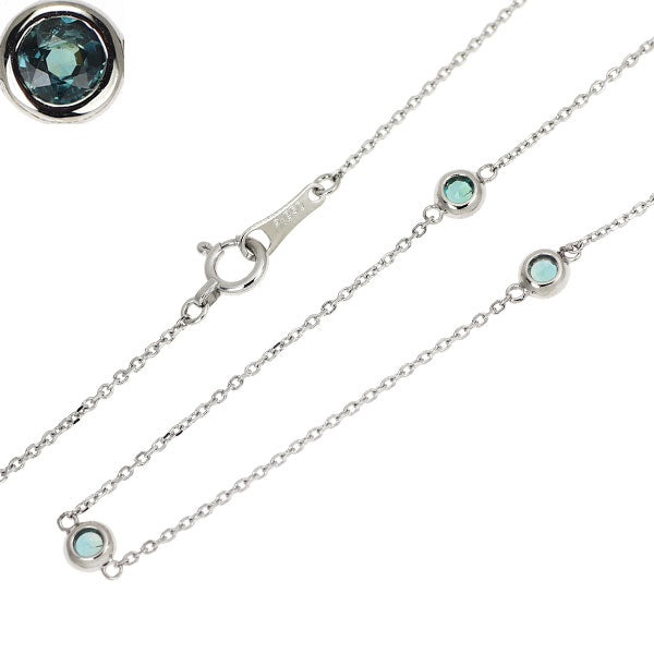 Rare Pt900/ Pt850 Alexandrite Long Necklace 1.07ct Station