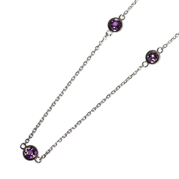 Rare Pt900/ Pt850 Alexandrite Long Necklace 1.07ct Station