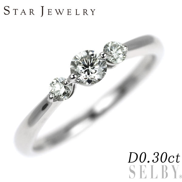 Star Jewelry Pt950 Diamond Ring 0.30ct