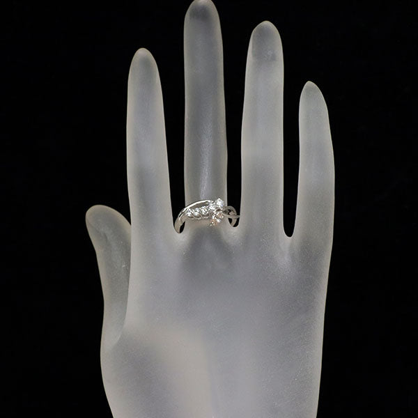 希少 Pt900 天然ピンクダイヤモンド リング 0.26ct LBP SI2 D0.37ct