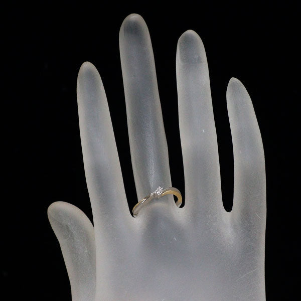 I-PRIMO K18YG/Pt950 Diamond Ring 0.02ct