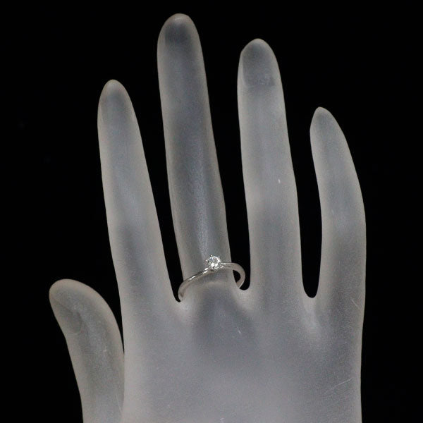 俄 Pt950 ダイヤモンド リング 0.227ct F VS1 3EXHC 花雪