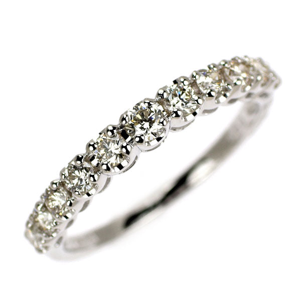 K18WG ダイヤモンド リング 0.50ct ハーフエタニティ