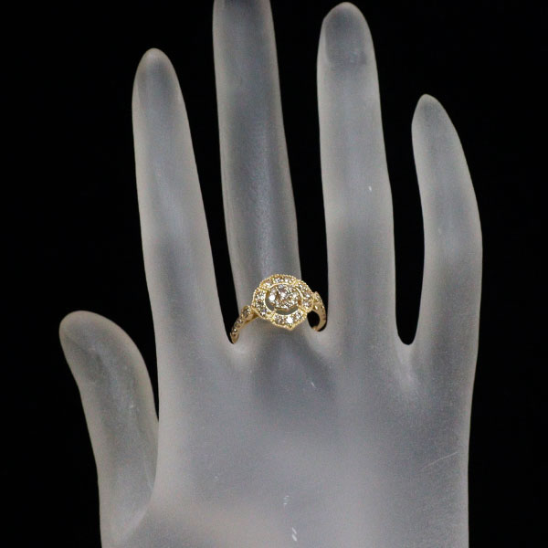K18YG Diamond Ring 0.60ct
