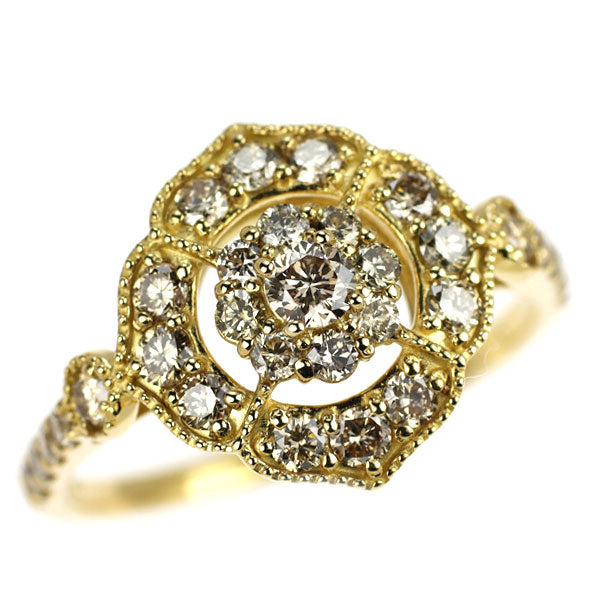 K18YG Diamond Ring 0.60ct