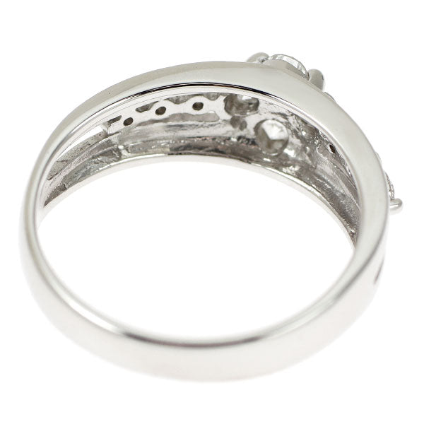 K18WG Diamond Ring 0.31ct Flower