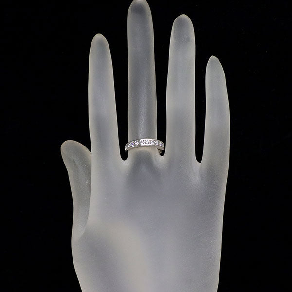 K18WG ダイヤモンド リング 0.50ct ハーフエタニティ