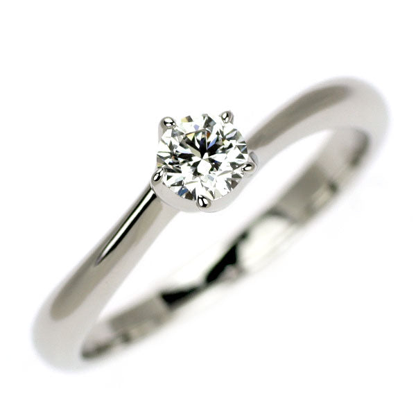Star Jewelry Pt950 Diamond Ring 0.233ct D VS1 3EX