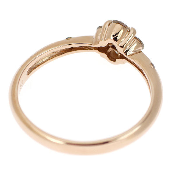 K18PG Diamond Ring 0.30ct Flower