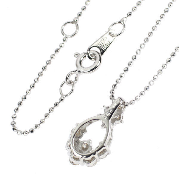 K18WG Diamond Pendant Necklace 0.50ct