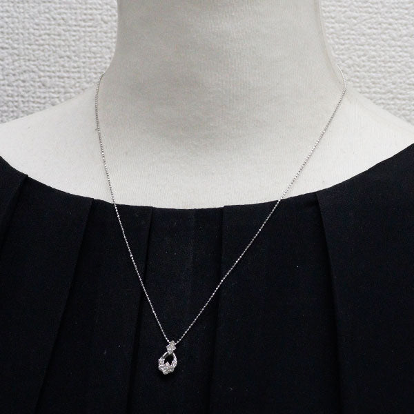 K18WG Diamond Pendant Necklace 0.50ct