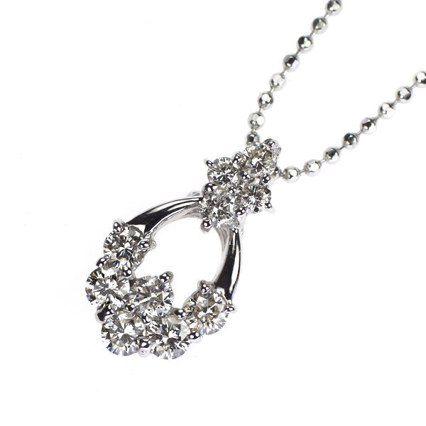 K18WG Diamond Pendant Necklace 0.50ct