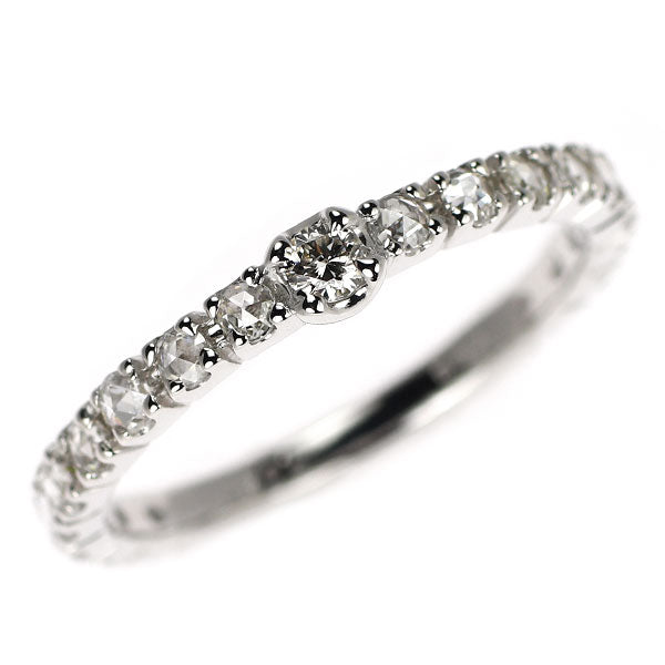 K18WG  ダイヤモンド リング 0.04ct D0.28ct
