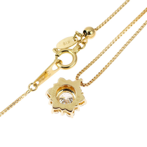 K18YG ダイヤモンド ペンダントネックレス 0.300ct G SI2 G D0.16ct
