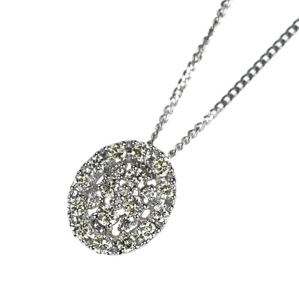 Pt950/ Pt850 ダイヤモンド ペンダントネックレス 0.40ct