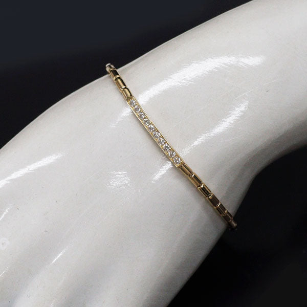 K18YG ダイヤモンド ブレスレット 0.30ct 伸縮式