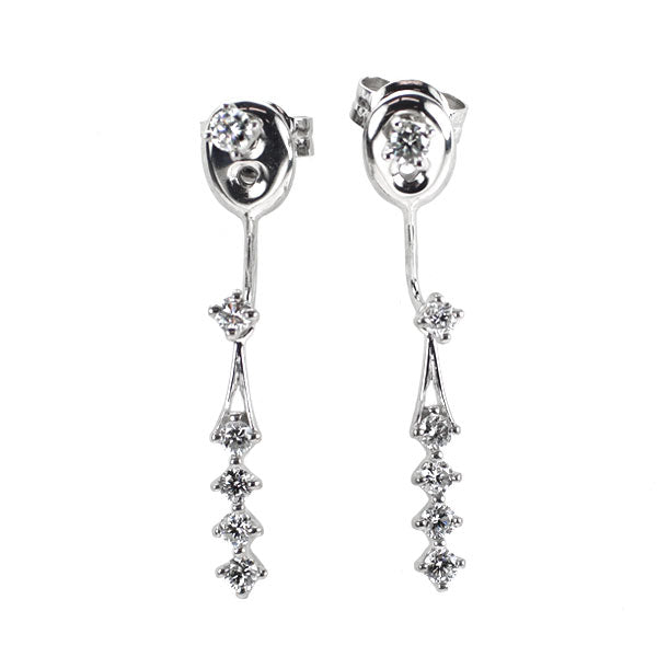 Pt900 ダイヤモンド ピアス 0.30ct 2Way