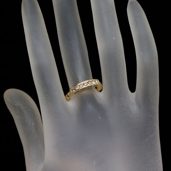 K18YG ダイヤモンド リング 0.30ct 伸縮式