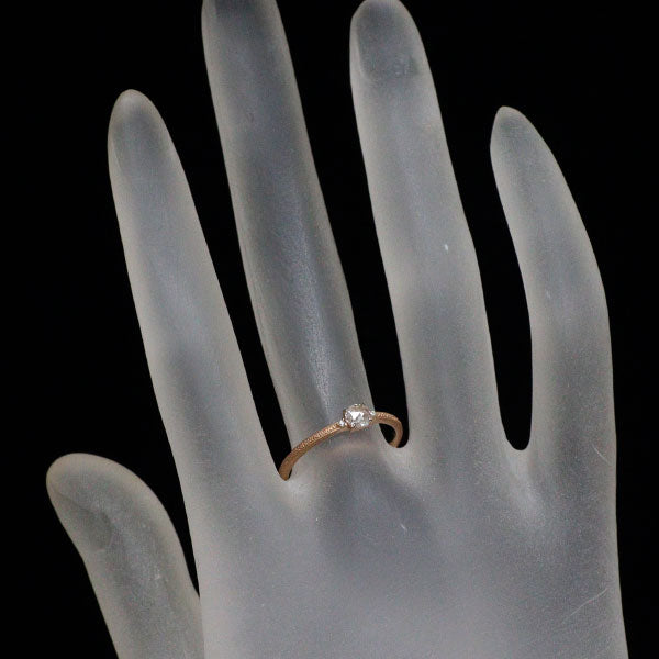 K18PG ローズカットダイヤモンド リング 0.130ct D0.01ct