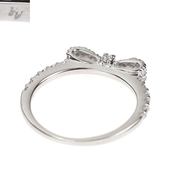 Ponte Vecchio K18WG Diamond Ring 0.33ct Ribbon